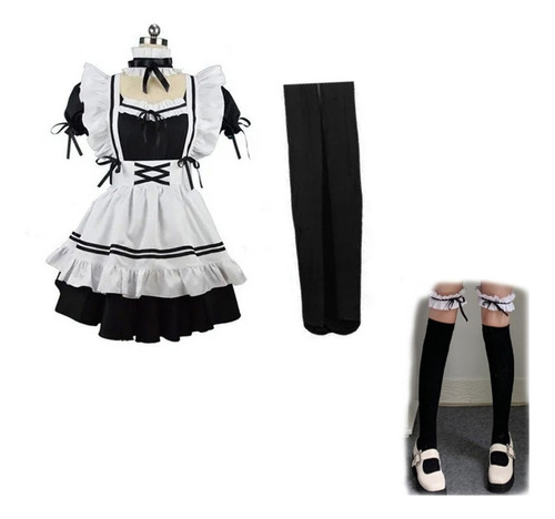 Cosplay Disfraz Traje De Maid Lolita Kawai