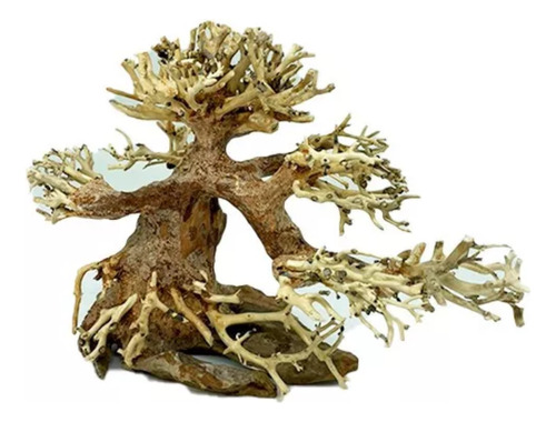 Adorno De Acuario Drift Wood Diseño Árbol Bonsay Pequeño