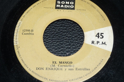 Jch- Don Enrique Y Sus Estrellas El Mango 45 Rpm Cumbia 