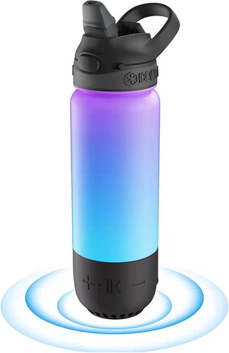 Botella Para Agua Icewater, Con Luz Y Parlante De Música