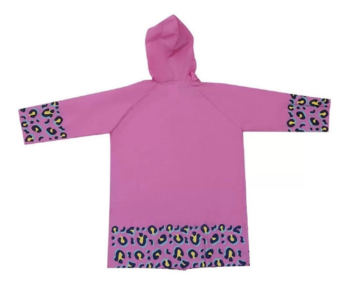 Imagem 4 de 5 de Capa De Chuva Infantil Rosa Oncinha Tam P Pimpolho 9065-p