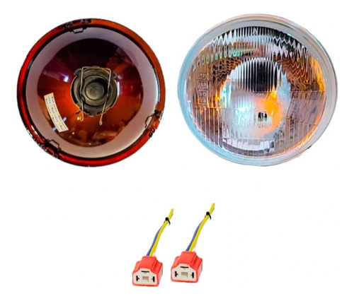 2 Faros De Vidrio Datsun 240/280 Z, Para Foco Led O Halógeno