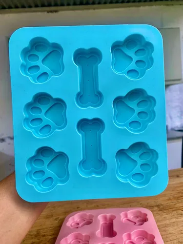 Molde De Silicona Antiadherente Huellitas X8 Ranuras