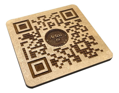 50pzs Cuadro Con Código Qr Personalizado Para Menú Art9006