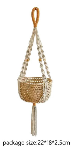 Soporte Decorativo Para Maceta De Macramé Para Colgar