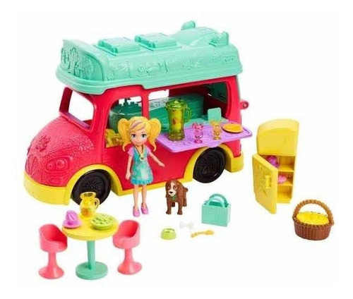 Polly Pocket Muñeca Camión De Licuados Mattel