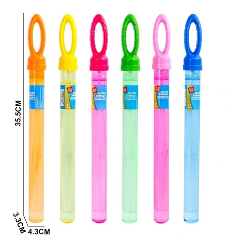 4 Bastones De Burbujas Play Day Colores Baston Burbujas