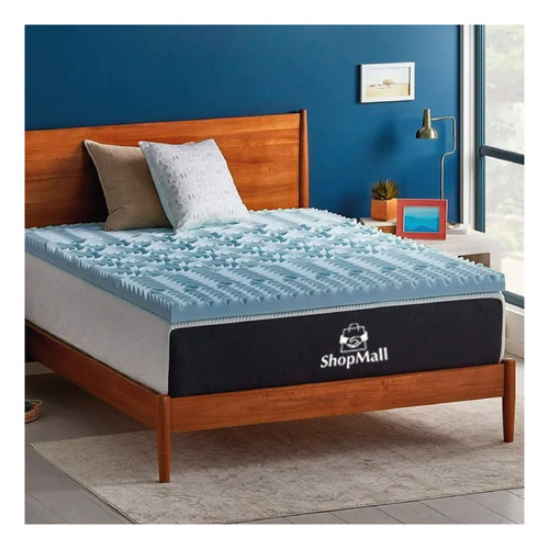 Colchoneta Memory Foam Matrimonial Sobre Colchón Fresca 5cm