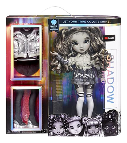 Muñeca Nicole Rainbow High Shadow Series 1 Con 2 Atuendos