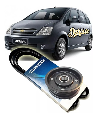 Kit Polea Tensor + Correa Polyv Corsa Meriva Palio 1.8 8v