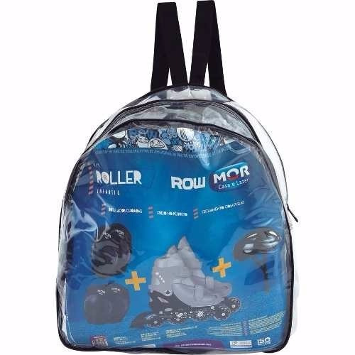 Kit Roller Infantil Capacete Joelheira Cotoveleira 34 37mor