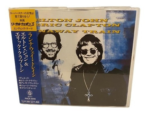 Elton John & Eric Clapton  Runaway Train Cd Jap Obi Usado