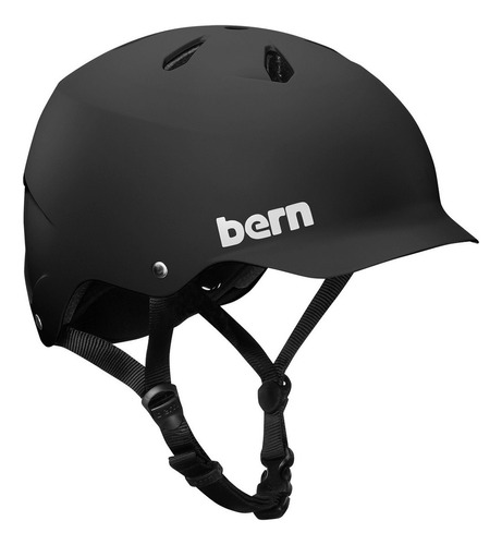 Casco Bicicleta Regulable Bmx Skate Roller Patin Bern Watts Color Black Talle L