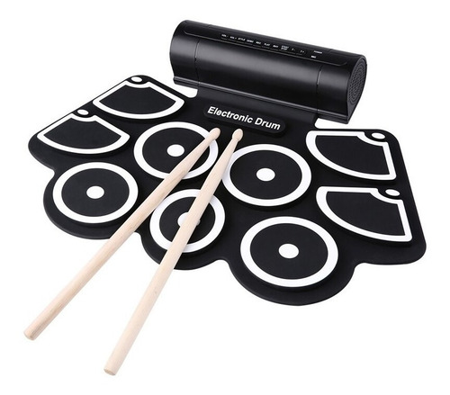 Imagen 1 de 10 de Bateria Electronica Musical Flexible 9 Pads Pedal + Parlante