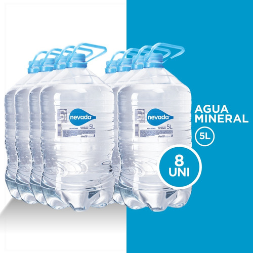 Agua Nevada Pet 5l 8 Unidades.