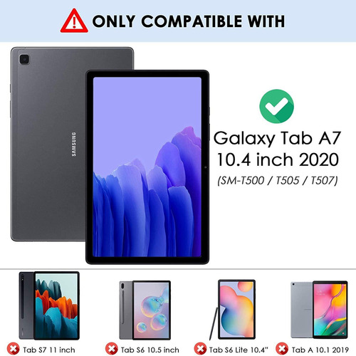 Imagen 2 de 7 de Funda Tirin Para Tablet Galaxy Tab A7