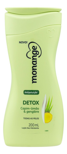 Hidratante Monange Detox Com Ação Desodorante Corporal 200ml