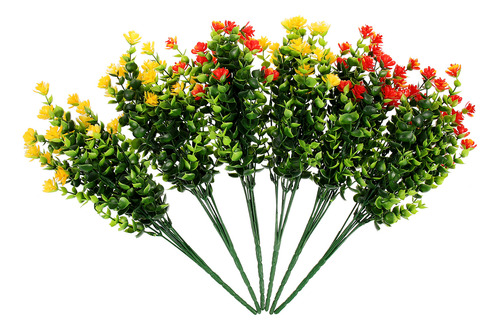Ramo De Flores Artificiales De Imitación Para Cementerio, 6