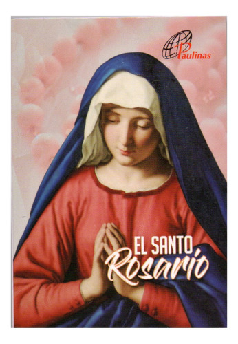 Mini Libro El Santo Rosario + Camandula En Madera 