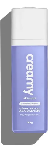 Creamy Skincare Sérum Adapalenato 0,5% 30g | Antiacne Com Retinoide Avançado, Reduz Acne, Poros Dilatados E Vermelhidão 