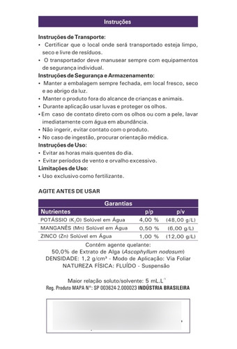 Ascomaxx Cereais - Fertilizante Foliar Biocross Do Brasil