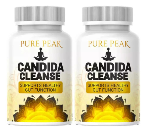 2 Botellas De Candida Cleanse 60 Capsules.