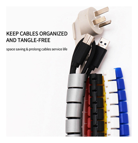 Manguito De Administración De Cables De 0.8 Pulgadas De Diám