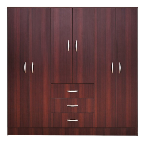 Closet Cic Maipo 6 Puertas 3 Cajones 180 Cm Wengue