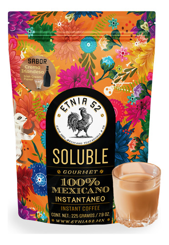 Café Soluble Instantáneo Varios Sabores, Etnia 52 - 225 Gr