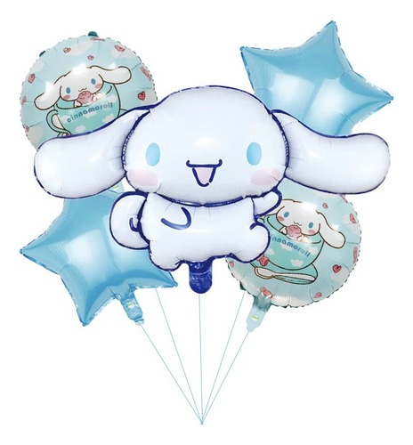 Globos Cinnamoroll Fiesta Temáticos Para Cumpleaños 5pcs