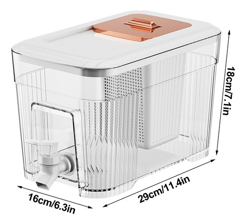 Botella De Agua Fría Con Grifo Refrigerador De Gran Capacida