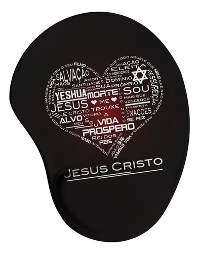 Mouse Pad Ergonômico Evangélico Deus Jesus Religião 04