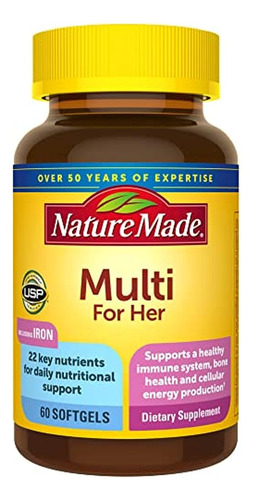 Nature Made Multivitamin For Her, Multivitamínico Para Mujer