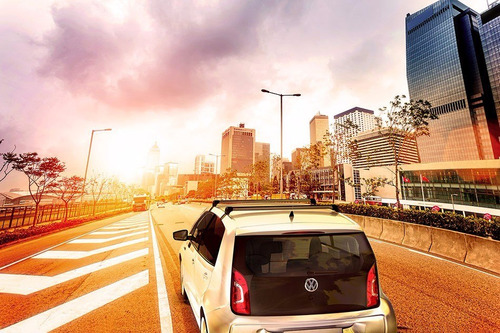 Barras De Techo Aluminio Negro Volkswagen Up