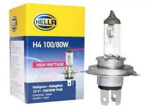 Bombillo H4 Hella Estandar 100/80w 12v X1 Carro