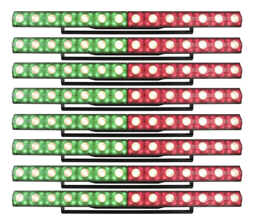 Barra Pixeles Beam Led 14x5w + Colores Traslucida 8 Pz Msi