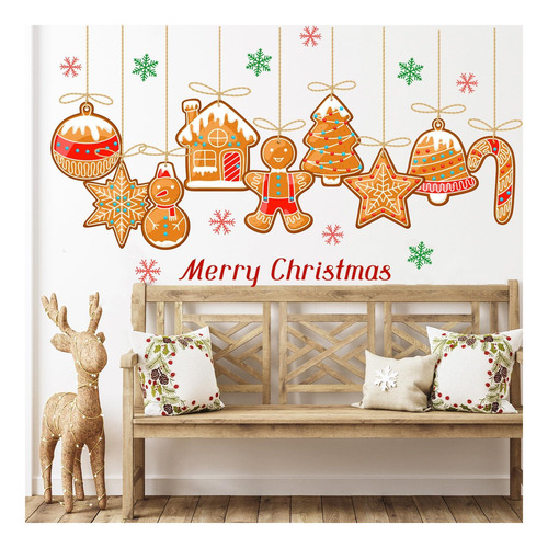 Calcomanías De Pared De Navidad Para El Dormitorio Colgando