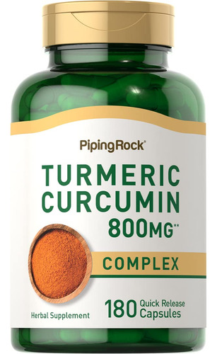 Piping Rock Suplemento De Curcumina De Cúrcuma | 800 Mg | .