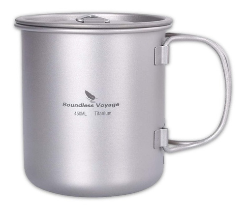 Imagen 1 de 7 de Jarro De Titanio 450 Ml - Trekking, Camping, Ciclismo