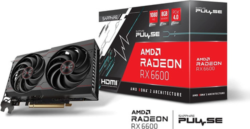 Imagen 4 de 8 de Tarjeta De Vídeo Amd Radeon Rx 6600 Sapphire Pulse 8gb