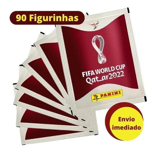 Kit 90 Figurinhas Do Álbum Copa Do Mundo 2022- 18 Envelopes