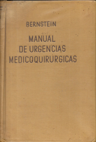 Manual De Urgencias Medicoquirurgicas | Bernstein