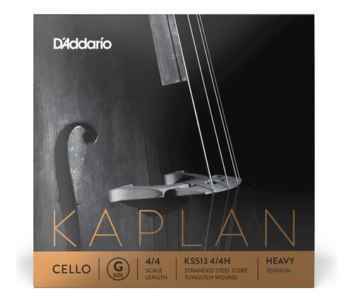 Corda Avulsa Para Violoncelo Sol D'addario Kaplan Ks513 4/4h