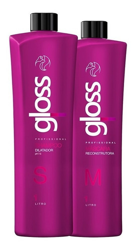 Imagem 2 de 3 de Kit Progressiva Fox Gloss Litro + Btx Ultra Condicionante Kg
