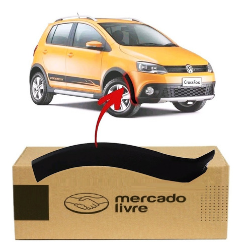 Imagem 2 de 4 de Alargador Friso Parachoque Dianteiro Crossfox Dir 2010 2015