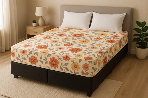 Capa De Colchão Queen Estampada 1,58 X 1,98