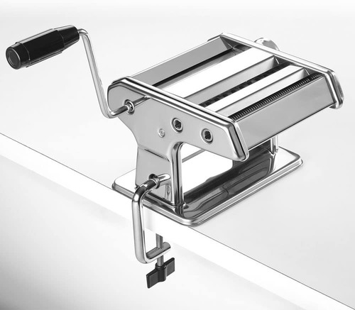 Imagen 2 de 6 de Máquina Para Hacer Pasta Metaltex Acero Inoxidable
