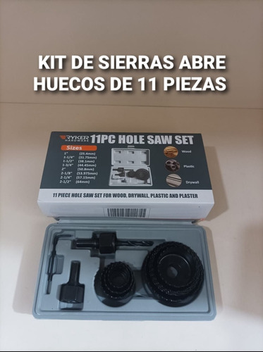 Kit De Sierra Abre Hueco De 11 Piezas 