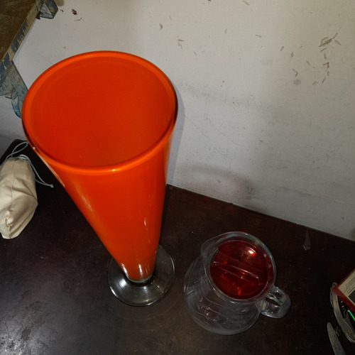 Imagem 9 de 10 de Vaso Cristal Alto 51 Cm Altura, Antigo, Lindo. Ótimo