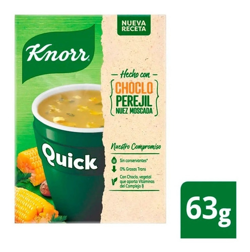 Sopa Quick Knorr Instantanea Choclo X 5 Unidades